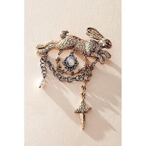 Free People Dare To Dream Brooch In Rabbit NEW!